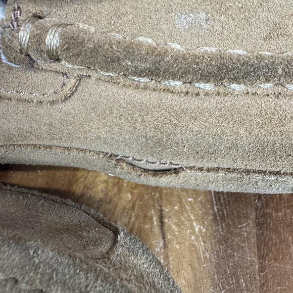 Mens UGG Ascot Tan Brown Suede Lined Slippers Shoes Moccasins Loafers Size 10 M main image 10
